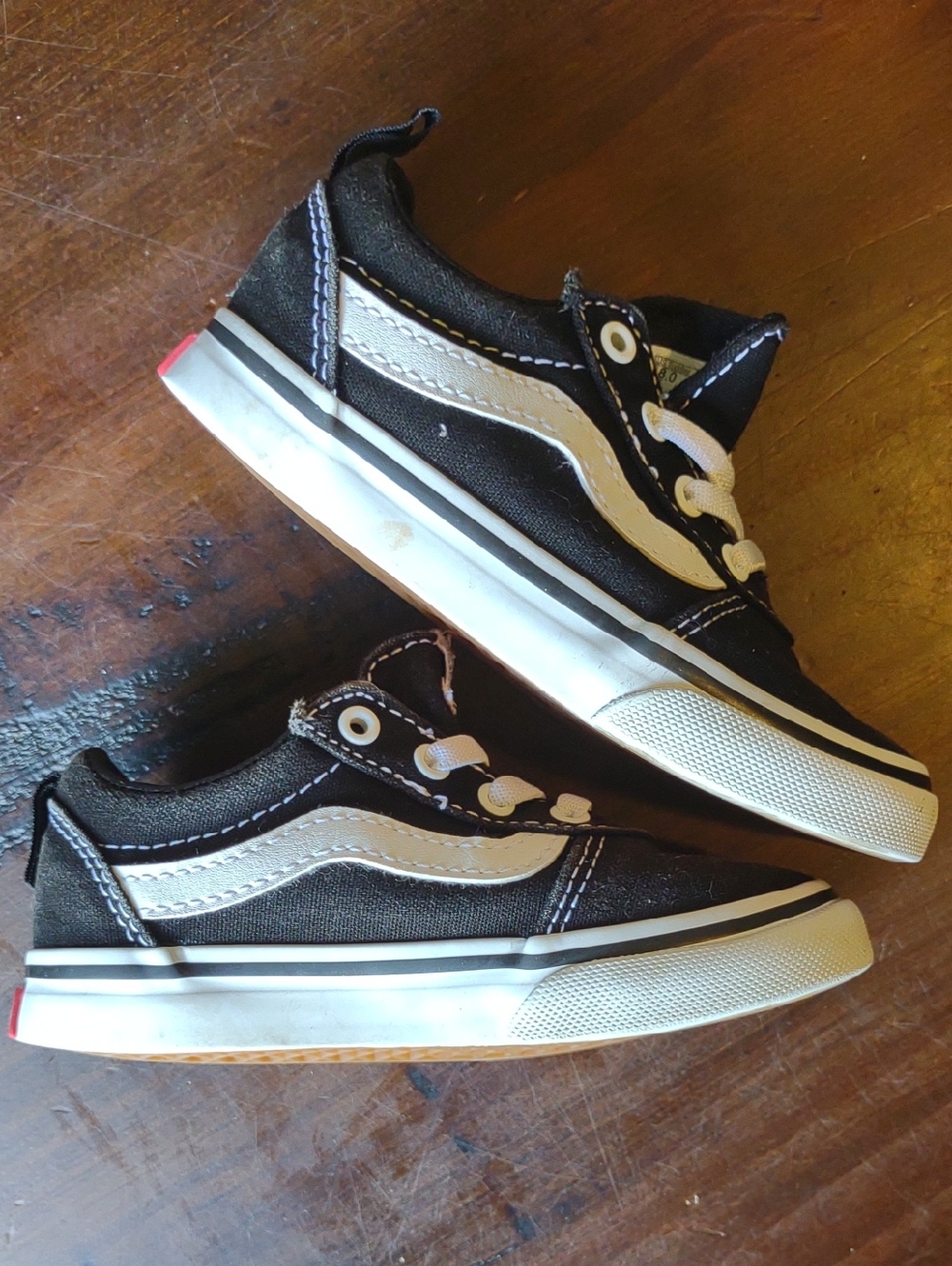 Vans Kids Black and White Old Skool Sneakers